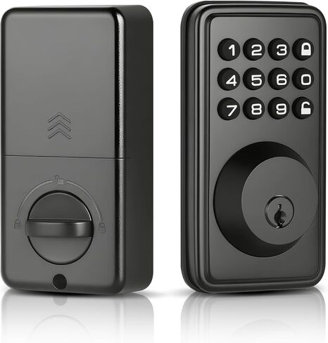 Digital Passwords Lock an-ti Peeping PIN Passcodes Keyless Entry Door Locks for Security Smart Deadbolt Metal Automatically Time Delay Locking Low Battery Alert in Saudi Arabia