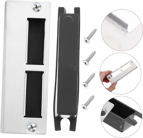 1Set Deadbolt Strike Plates Reinforcement Door Plates for Enhanced Security Door Striker for Stopping and Jamming in Saudi Arabia