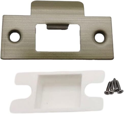Stainless Steel Door Reinforcement Plate, Garage Deadbolt Cover With Screws For Enhanced Security, Black Finish Easy Install Hardware Kit(Red ancient) in Saudi Arabia