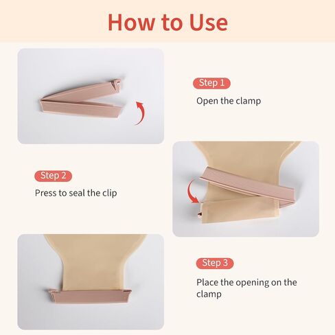 DERAYMI 30 PCS Colostomy Bags, Ostomy Supplies with 6 Clamp Closure, 15mm-65mm Cut to Fit Ostomy Bag for Ileostomy Stoma Care, Single-Layer Non-Woven Drainable Pouches in Kuwait