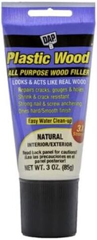 DAP Plastic Wood All Purpose Latex Wood Filler, Natural, 3 Oz (7079800580) in Saudi Arabia