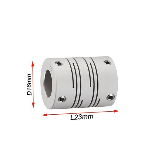 خط متوازي اقتران D16L23 4/5/6/6.35 مللي متر سبائك الألومنيوم طابعة ثلاثية الأبعاد الأخدود نوع المسمار المرن (5x6) in Kuwait