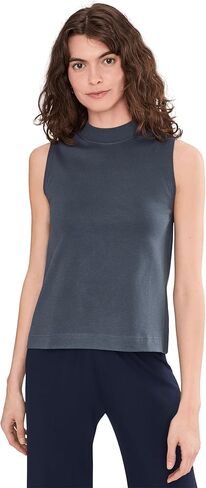 Pact Women's Airplane Mock Neck Shell in Kuwait