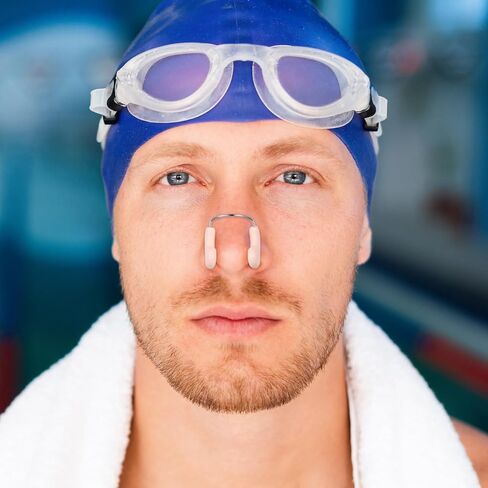 IMIKEYA Waterproof Swimming Nose Clips for Adults - 3PCS Nose Plugs for Swimming - Ideal Freediving Training and Beginners Comfortable Fit Men and Women in Saudi Arabia