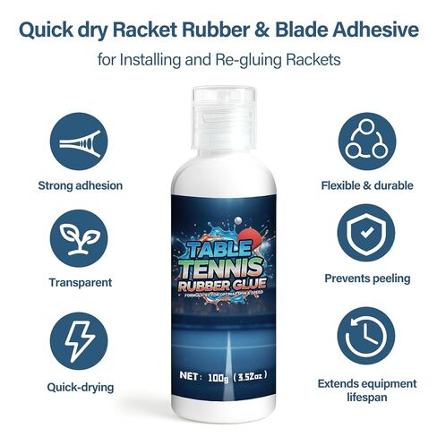 200ml Table Tennis Glue, Quick Dry Racket Rubber and Blade Adhesive for Assembly and Maintenance, Strong Bonding, Prevents Peeling, Ensure Structural Stability & Performance in Kuwait