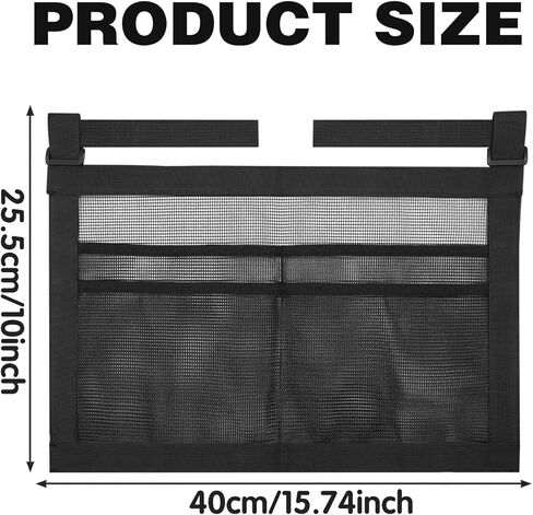 Ping Pong Paddle Storage Bag with Mesh Storage Bag, Simple Black Ping Pong Accessories for Balls & Paddles, Sports Holder Supplies with Straps Easy to Install in Kuwait