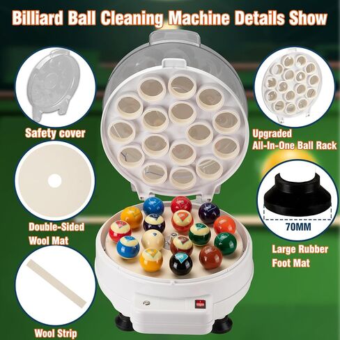 Billiard Ball Cleaner and Polisher 260W Pool Ball Cleaner Machine 110V Pool Ball Polisher in Saudi Arabia
