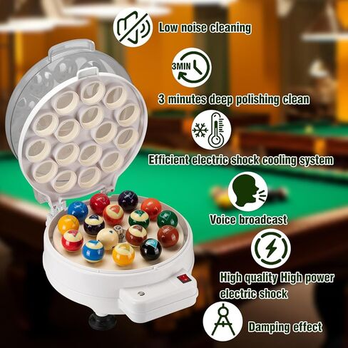 Billiard Ball Cleaner and Polisher 260W Pool Ball Cleaner Machine 110V Pool Ball Polisher in Saudi Arabia