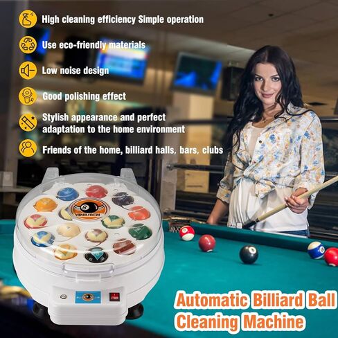 Billiard Ball Cleaner and Polisher 260W Pool Ball Cleaner Machine 110V Pool Ball Polisher in Saudi Arabia