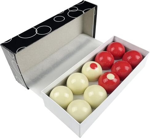 مجموعة كرات حمام السباحة الممتصة للصدمات - 10 كرات ممتصة للصدمات باللونين الأحمر والأبيض - كرات بديلة ذات حجم قياسي لطاولات البلياردو الممتصة للصدمات in Kuwait