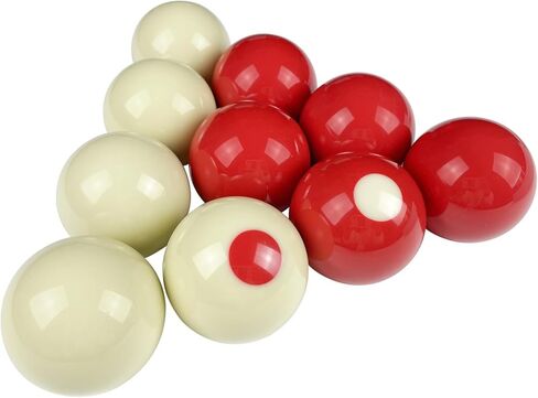 مجموعة كرات حمام السباحة الممتصة للصدمات - 10 كرات ممتصة للصدمات باللونين الأحمر والأبيض - كرات بديلة ذات حجم قياسي لطاولات البلياردو الممتصة للصدمات in Kuwait