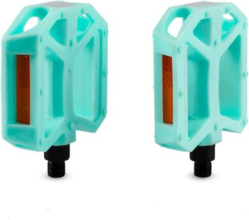 AVASTA Durable Polypropylene Bicycle Pedals with Reflector for Mountain Bike Road Bike and Other Bicycles,Two Thread Size（9/16"&1/2“） in Kuwait