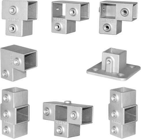 20X20mm مربع الأنابيب موصل مشبك الكوع التوصيل الثابتة شفة مقعد الصلب تركيب مشترك (20x20mm-5T) in Kuwait