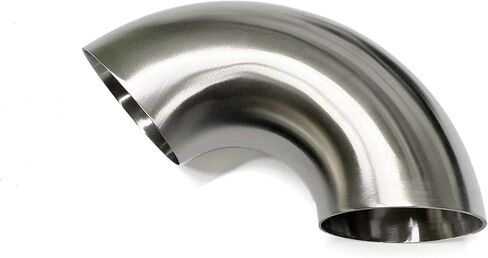 كوع مغزل منحني 3 بوصات بزاوية 135 درجة - نصف قطر ضيق 1D - جدار 16GA/.065 بوصة - بدون أرجل - SS304 - غير القابل للصدأ بروس in Kuwait