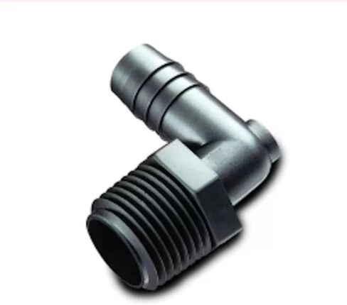 1/8 "NPT x 3/16" خرطوم معرف أسود HDPE الكوع 62029 in Kuwait