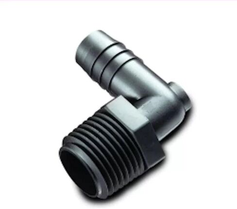 1/4" NPT x 1/2" خرطوم ID أسود HDPE كوع 62124 in Kuwait