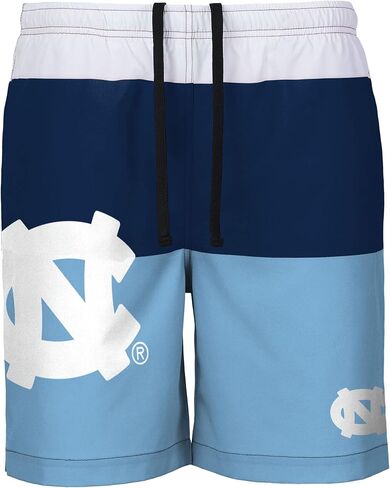 FOCO North Carolina Tar Heels NCAA Mens 3 Stripe Big Logo Swimming Trunks in Saudi Arabia