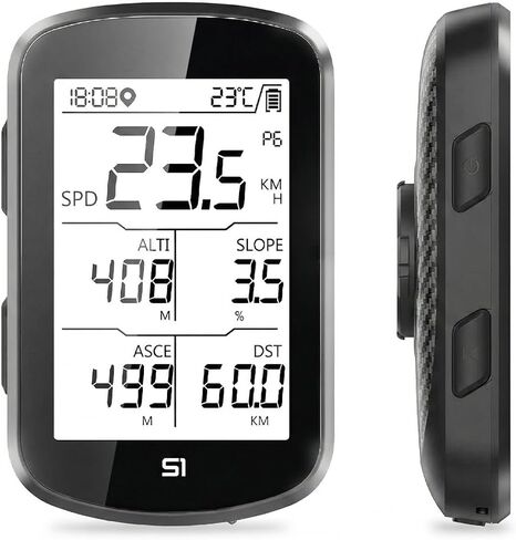 S1 Entry Level GPS Bike Computer Wireless, Laminated 2.8" Screen, Ultra Thin and Lightweight Bike Speedometer, IPX7 Waterproof in Kuwait
