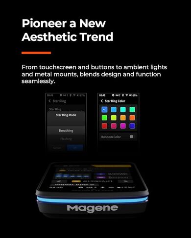 كمبيوتر الدراجة الذكي Magene C706 بنظام تحديد المواقع العالمي - شاشة لمس ملونة مقاس 3.3 بوصة مع نظام ملاحة دون الاتصال بالإنترنت، وتوجيه صوتي، وFreeride ClimbPro، وقطاعات حية، وكمبيوتر لركوب الدراجات GNSS ثنائي النطاق in Kuwait