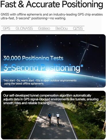 iGPSPORT BSC100MAX GPS Bike Computer, 3'' Screen Auto Start/Stop Custom Data 40H Waterproof Bicycle Computer Wireless in Saudi Arabia