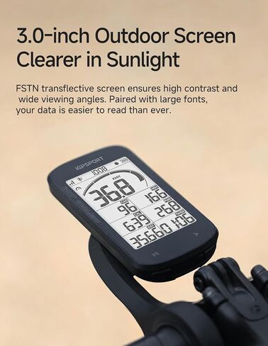iGPSPORT BSC100MAX GPS Bike Computer, 3'' Screen Auto Start/Stop Custom Data 40H Waterproof Bicycle Computer Wireless in Saudi Arabia