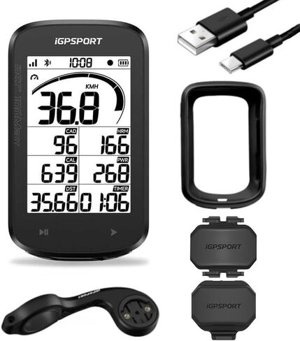 iGPSPORT BSC100MAX GPS Bike Computer, 3'' Screen Auto Start/Stop Custom Data 40H Waterproof Bicycle Computer Wireless in Kuwait