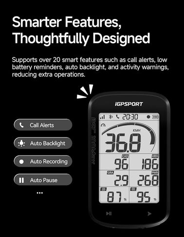 iGPSPORT BSC100MAX GPS Bike Computer, 3'' Screen Auto Start/Stop Custom Data 40H Waterproof Bicycle Computer Wireless in Saudi Arabia