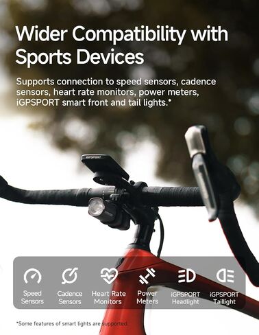 iGPSPORT BSC100MAX GPS Bike Computer, 3'' Screen Auto Start/Stop Custom Data 40H Waterproof Bicycle Computer Wireless in Saudi Arabia