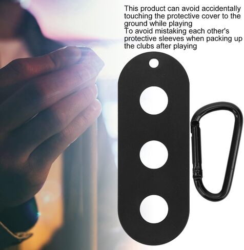 Pool Cue Joint Protector Clip 3 Hole - Aluminum Storage Holder for Billiard Stick Protectors with Buckle in Saudi Arabia