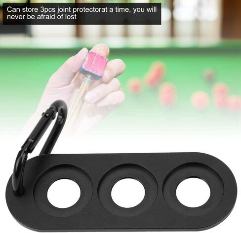 Pool Cue Joint Protector Clip 3 Hole - Aluminum Storage Holder for Billiard Stick Protectors with Buckle in Saudi Arabia