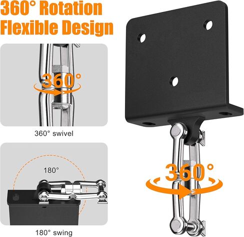 حامل حقيبة اللكم، حامل حقيبة شديدة التحمل بوزن 900 رطل مع دوران 360 درجة لشعاع الخشب والخرسانة، متوافق مع الملاكمة، الملاكمة التايلاندية، أرجوحة اليوغا الجوية، الأرجوحة وصالة الألعاب الرياضية المنزلية in Kuwait