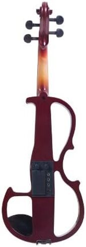 Cecilio Left-Handed Electric Violin - 1/2 Full Set Solid Wood Electric Silent Violin with Ebony Fittings, Ideal Gifts for Musicians & Music Enthusiasts, Mahogany Metallic in Kuwait