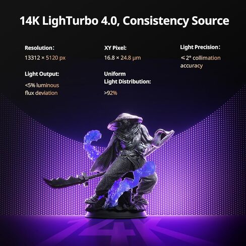 طابعة ANYCUBIC Photon P1 الراتنج ثلاثية الأبعاد، برغي كروي فائق الثبات، دقة 14K وLightTurbo COB 4.0، متوافق مع الراتنج 8000cps، حجم بناء كبير 8.78x4.96x9.05 بوصة in Kuwait