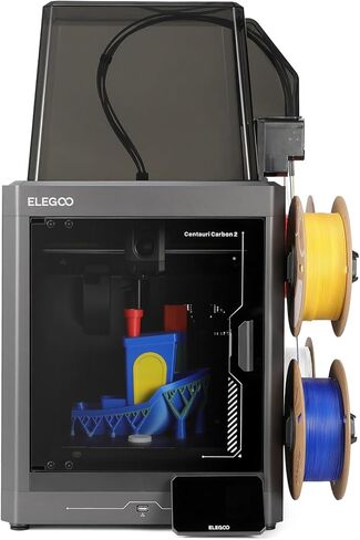 ELEGOO Centauri Carbon 2 Combo Multi Color 3D Printer, CoreXY 500mm/s High Speed Multicolor Printing with Canvas, 1-Click Full Auto Leveling and 350°C High-Temp Nozzle, 256x256x256mm Build Volume in Saudi Arabia