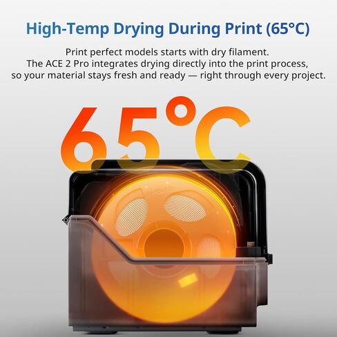 Anycubic ACE 2 Pro for Anycubic Kobra S1 3D Printer, Multicolor Printing with 65°C Active Moisture Control Station,Drying While 3D Printing, Auto-Resume & Runout Detection in Saudi Arabia