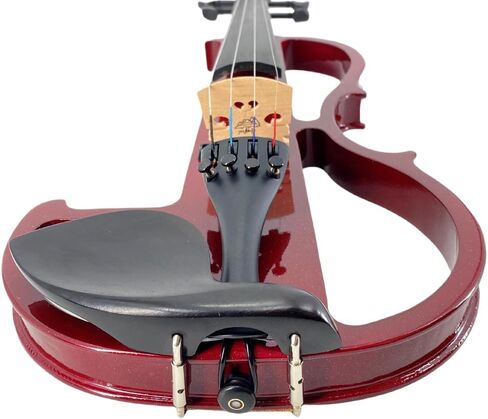 Yinfente Electric Violin 4/4 Full Size Silent 4 String Student Beginner Violin Ebony Fittings With Case Bow Shoulder rest Rosin Cable Headphone in Saudi Arabia