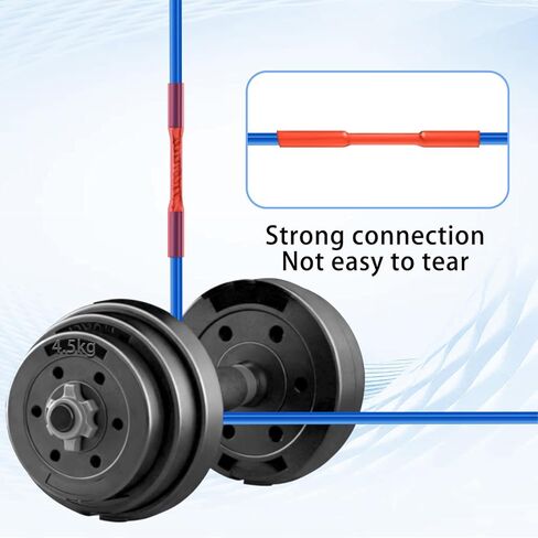 100 قطعة 3: 1 مجموعة أنابيب الانكماش الحراري، غلاف قابل للانكماش بدرجة مقاومة للبحرية مبطن بمادة لاصقة - طول 1.75 بوصة، مقاس 6 مثالي للمنزل والصناعي، 1/8 بوصة - 3/4 بوصة - أسود، أحمر in Kuwait