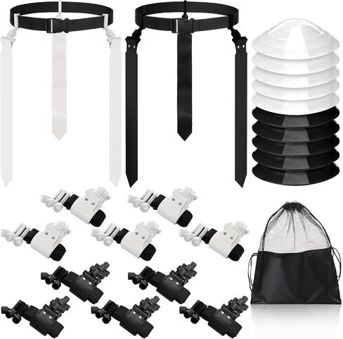Wettarn 10/16 Player Flag Football Belts Adjustable Flag Football Set with Cones Bag for Youth Adults Kids Training Sport in Saudi Arabia