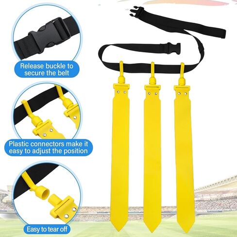 Junkin 6/8/10 Players Flag Football Sets Adjustable Football Belts and Flags for Youths Teens Kids Adults Players Sports Team in Kuwait