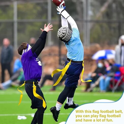 Junkin 6/8/10 Players Flag Football Sets Adjustable Football Belts and Flags for Youths Teens Kids Adults Players Sports Team in Kuwait