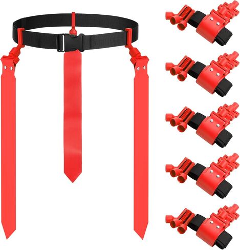 Junkin 6/8/10 Players Flag Football Sets Adjustable Football Belts and Flags for Youths Teens Kids Adults Players Sports Team in Kuwait