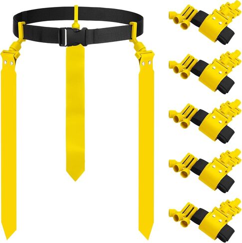 Junkin 6/8/10 Players Flag Football Sets Adjustable Football Belts and Flags for Youths Teens Kids Adults Players Sports Team in Kuwait