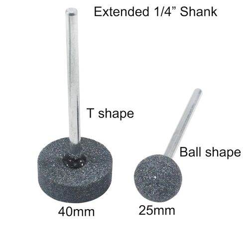 80mm Extra Long Shank Drill Grinding Stone Sets, Extended 1/4" Shank Aluminum Oxide Mounted Grinding Points for Drill Rotary Tools (Pack of 8) in Saudi Arabia
