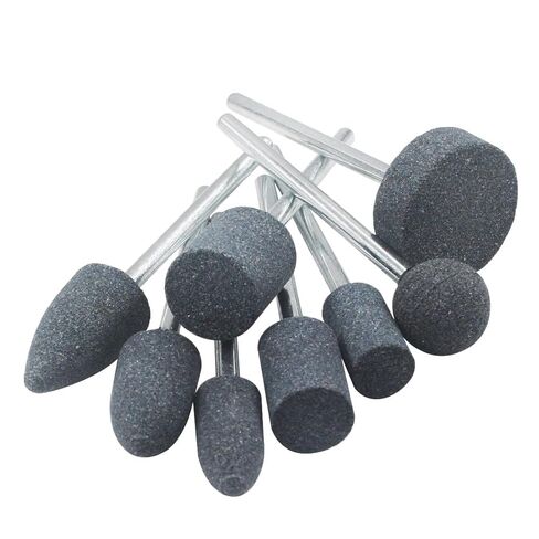 80mm Extra Long Shank Drill Grinding Stone Sets, Extended 1/4" Shank Aluminum Oxide Mounted Grinding Points for Drill Rotary Tools (Pack of 8) in Saudi Arabia