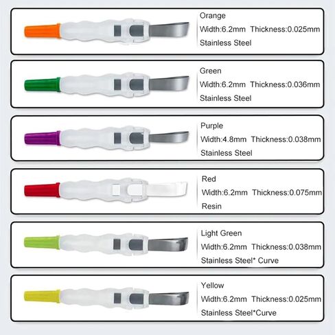 Dental Matrix Bands Orange Metal Restoration Matrix-Profecto Model with 180°Adjustable Retainer Dental Sectional Contoured Matrice Roll Type for Crownwork 24Pcs/Box in Saudi Arabia