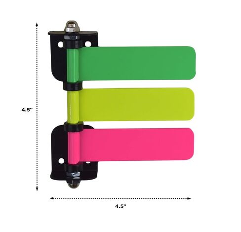 High Visibility Neon Medical Exam Room Flag System (4", 3 Flag) in Saudi Arabia