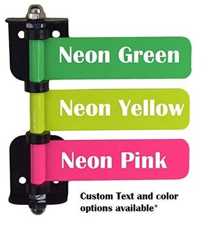 High Visibility Neon Medical Exam Room Flag System (4", 3 Flag) in Saudi Arabia