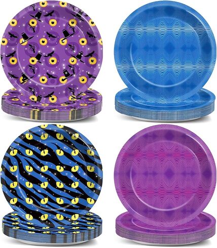 48PCS SPIDER Party Supplies 7 "Super Theme Hero Birthday Pirforts لوحات حلوى SpiderWeb Decorations Comic Heroes Set Cartoon Plate Paper For Spider Boys Boys Favor in Kuwait