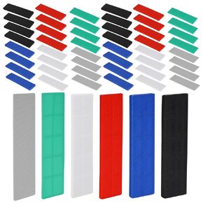 180 Pcs Plastic Shims for Leveling, Composite Shims, Furniture Flat Shim, Thickness 3/64, 5/64, 1/8, 5/32, 13/64, 15/64 Inch, Grey, Green, White, Red, Blue, Black in Kuwait