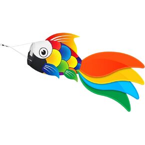 40 Inch Fish Windsock,Heavy Duty Wind Socks for Outside, Ideal for Beach Fishing Boats, Halloween, and Christmas Decorations - 3 Piece Set, Perfect Easter & Valentine's Windsock in Kuwait